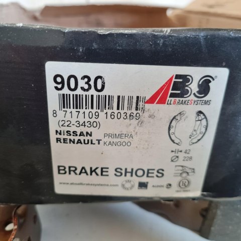 NISSAN KUBISTAR RENAULT KANGOO SZCZĘKI HAMULCOWE ABS 9030