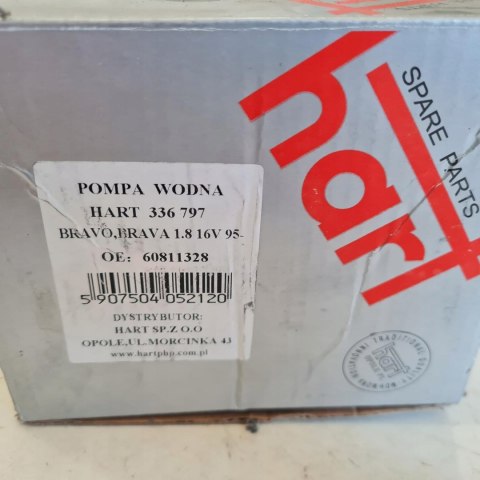 FIAT BRAVO BRAVA 1.8 16V POMPA WODY HART 336 797