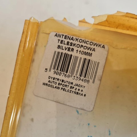 ANTENA TELESKOPOWA KOŃCÓWKA UNIWERSALNA 110-270MM