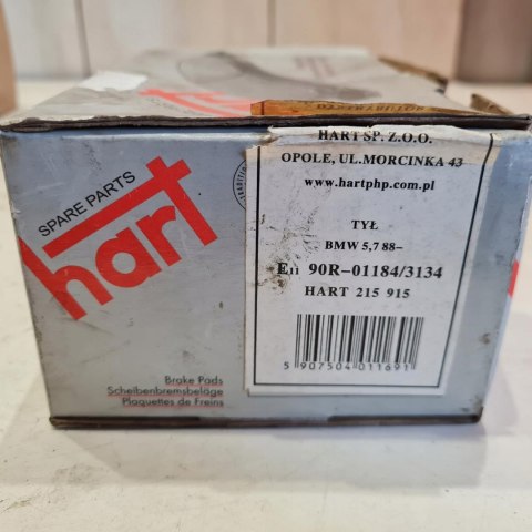 BMW 5 E34 7 E32 KLOCKI HAMULCOWE TYŁ TYLNE KPL HART 215915