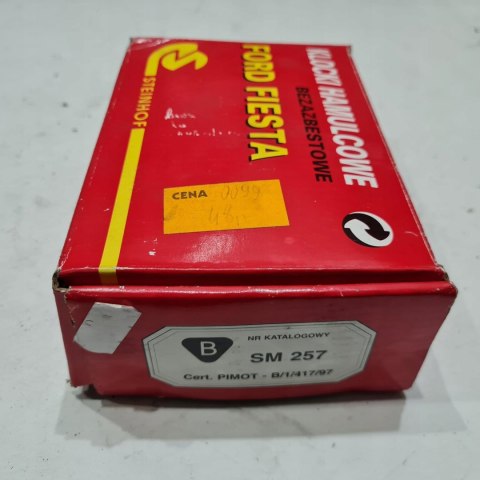 FORD FIESTA II KLOCKI HAMULCOWE STEINHOF SM 257