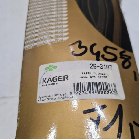 FORD MONDEO I II 1.8 2.0 16V PASEK KLINOWY KAGER 26-3187