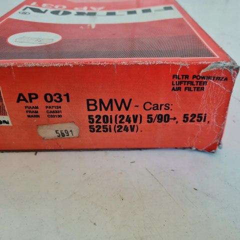 BMW SERIA 5 E34 FILTR POWIETRZA FILTRON AP 031