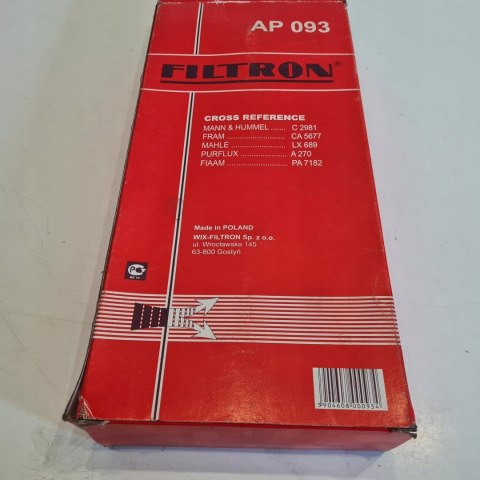 FIAT FILTR POWIETRZA FILTRON AP 093