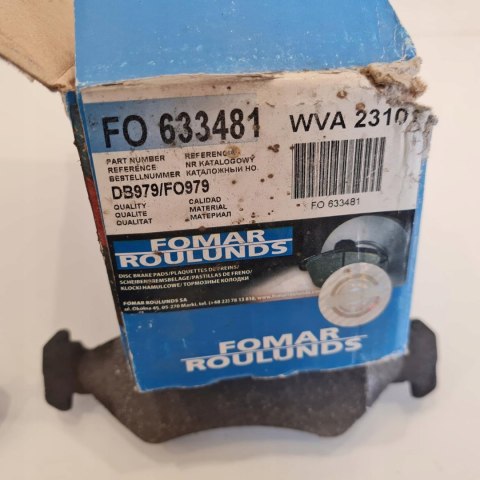 FORD FIESTA KA MAZDA 121 KLOCKI HAMULCOWE KOMPLET FOMAR FO 633481