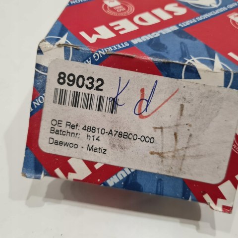 DAEWOO MATIZ KOŃCÓWKA DRĄŻKA KIEROWNICZEGO SIDEM 89032