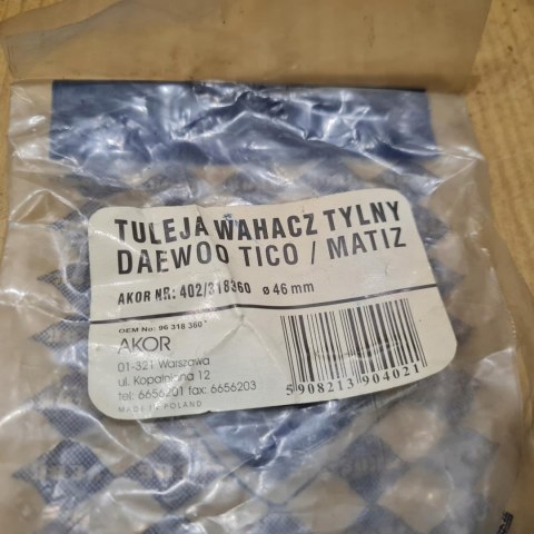 DAEWOO MATIZ TULEJA WAHACZA TYŁ SILENTBLOCK NOWA !